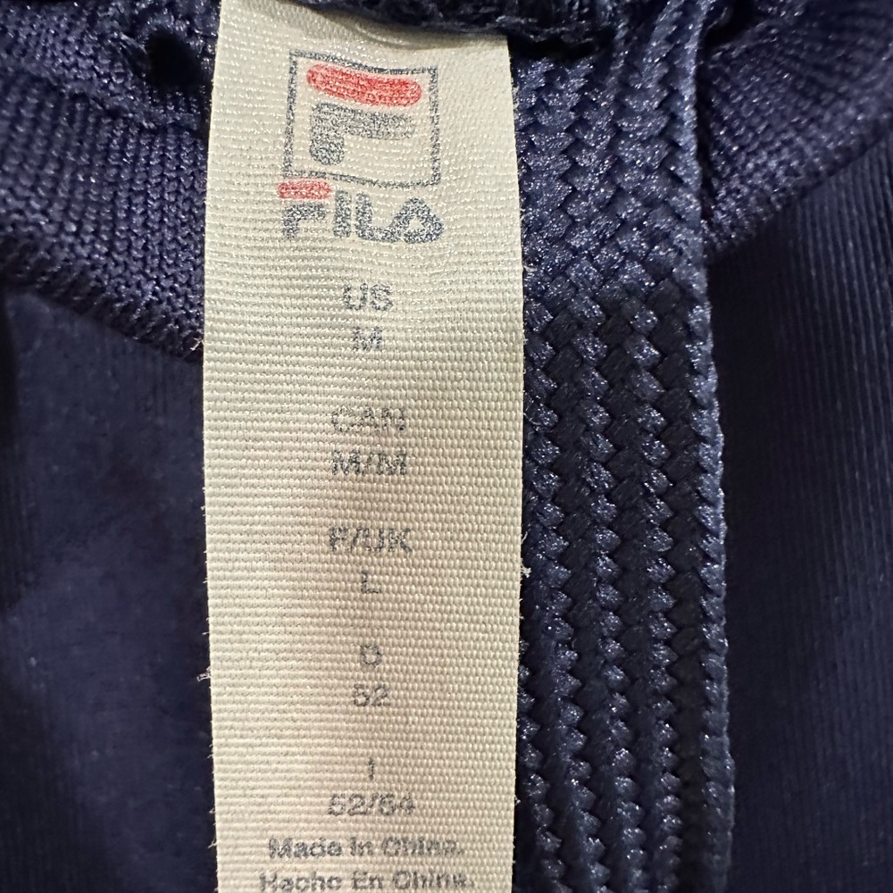 Fila Men Essentials Tracksuit Pants In Navy, White, Red Size Medium - Picture 9 of 10